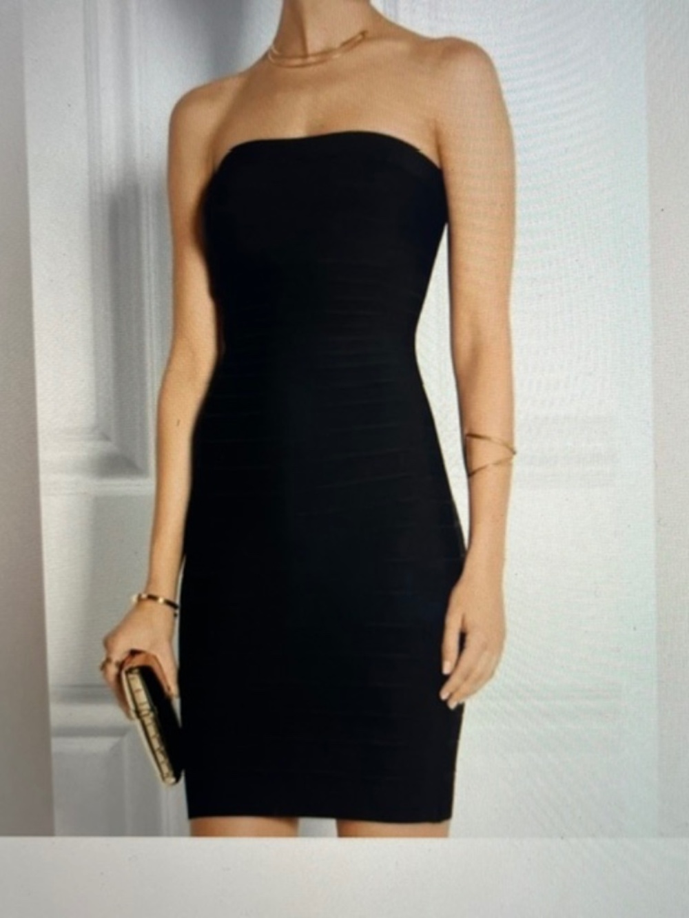 OG Herve Leger Women's Strapless Bandage Dress